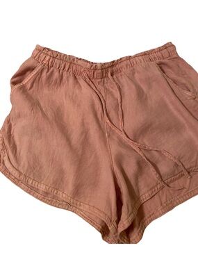 Women's Soft Drawstring Linen-Blend Shorts